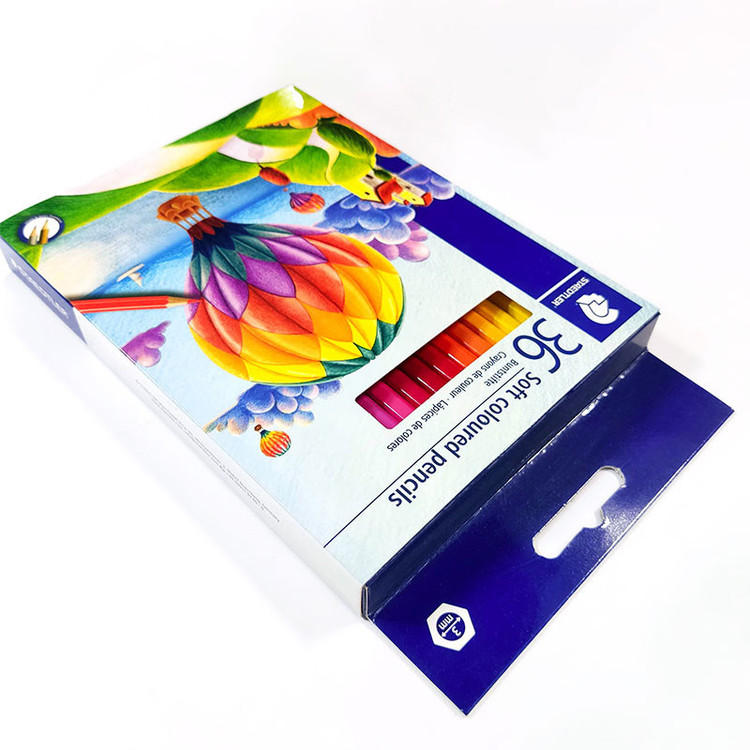 مداد رنگی 36 رنگ استدلر مدل Soft coloured pencils طرح بالنها کد 143C36LJ