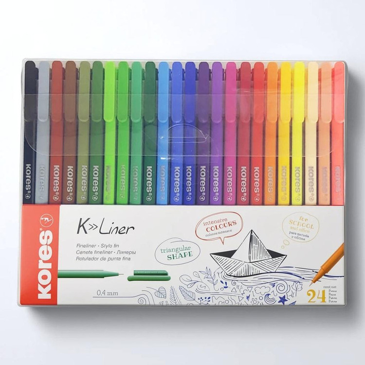 روان نویس کورس مدل FINE LINER بسته 24 عددی