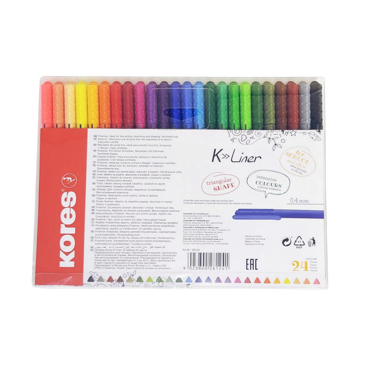 روان نویس کورس مدل FINE LINER بسته 24 عددی