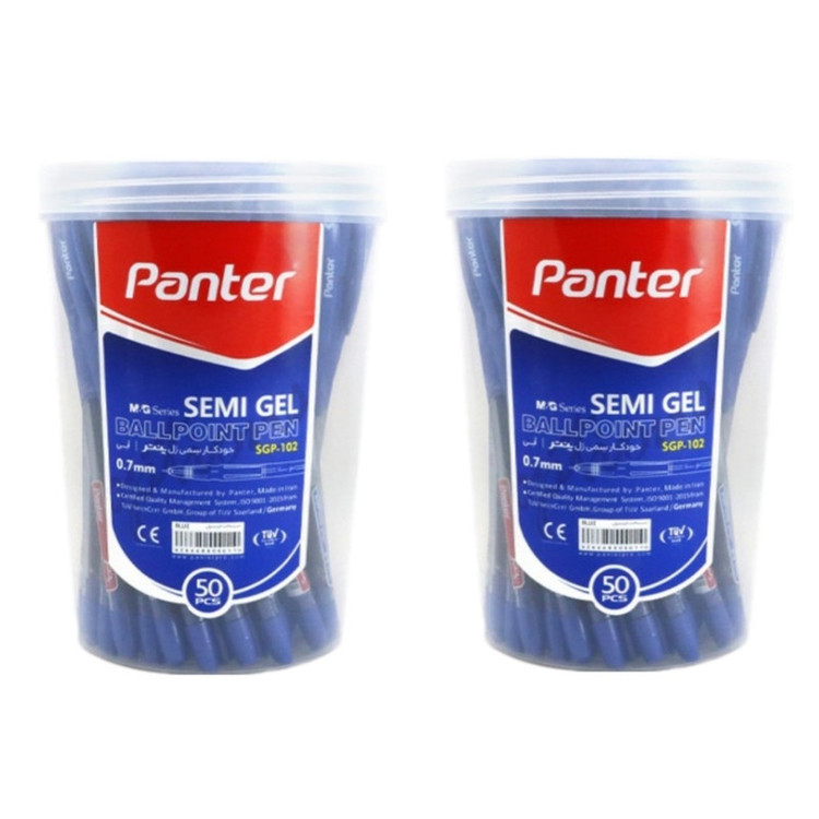 خودکار پنتر مدل Semi gel 102 بسته 100 عددی